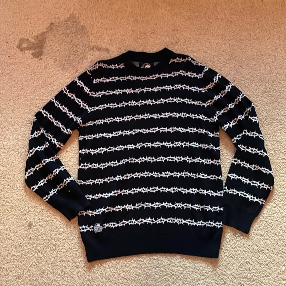 lurking class barbed wire knit sweater
